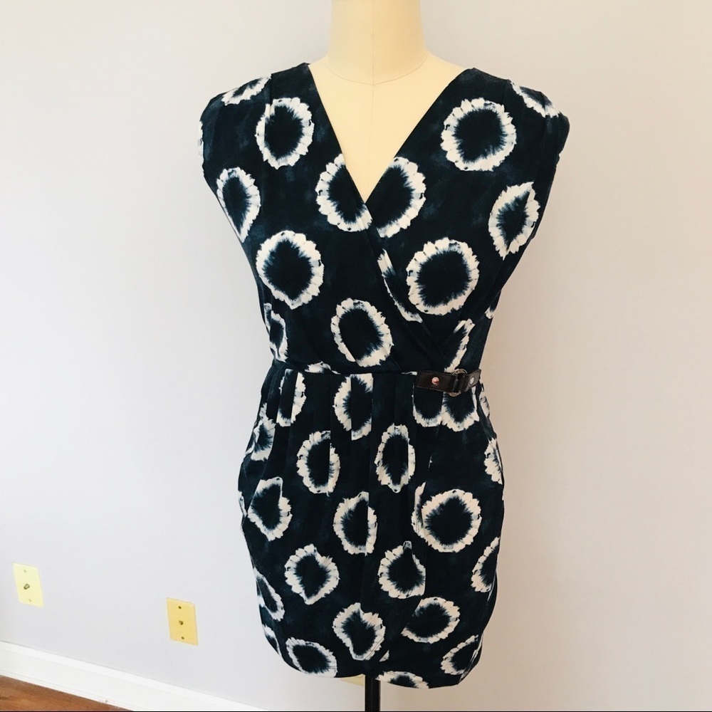Michael Michael Kors Faux Wrap Dress-Tie Dye